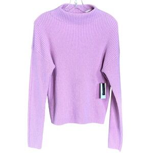 BP Nordstrom Ribbed‎ Mock Neck Pullover Sweater Pastel Pink Small New